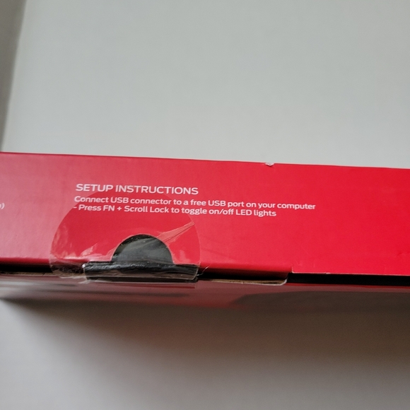 Monster LED GAMING Keyboard/ RGB Metal Keyboard New In Box - Picture 4 of 7